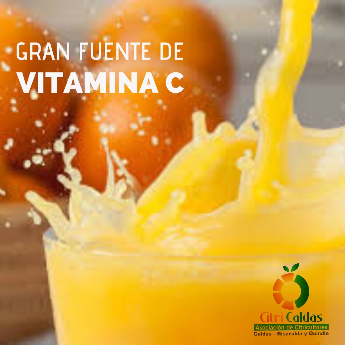 Citricaldas's tweet photo. El jugo de naranja es de gran beneficio para tu organismo, inclúyelo diariamente en tu rutina para iniciar el Día.

#citricaldas #citricosdecolombia #agrocolombiano #comprolocal https://t.co/mVgZ7g6yXC