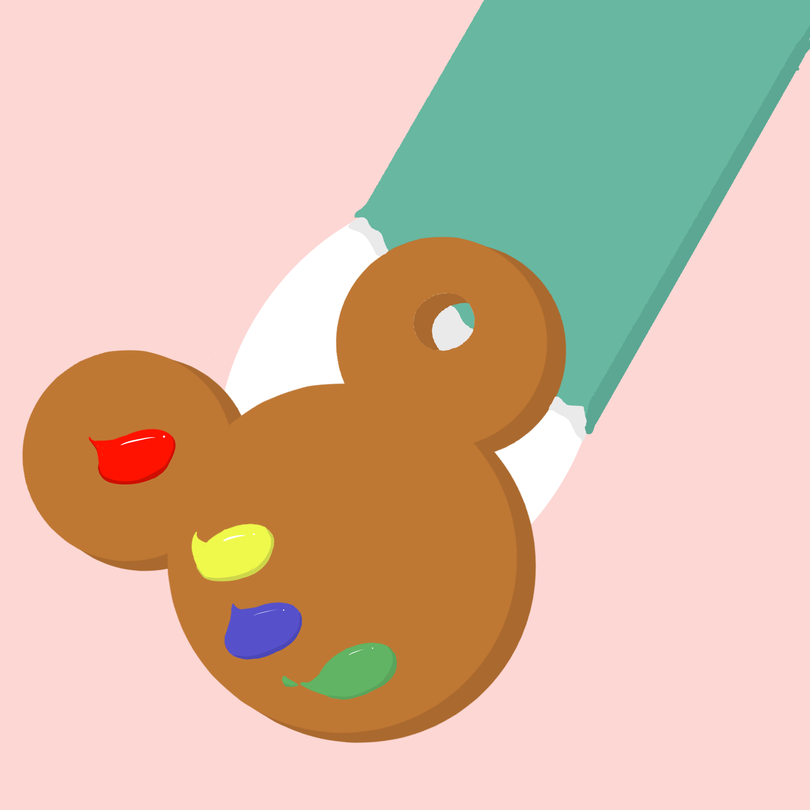 まっちゃこーひー タイトル ジェラトーニのパレット イラスト イラスト練習 イラスト初心者 Illustration Disney ディズニー ジェラトーニ ダッフィーフレンズ Gelatoni 猫 Cat T Co 3vrss42boz Twitter