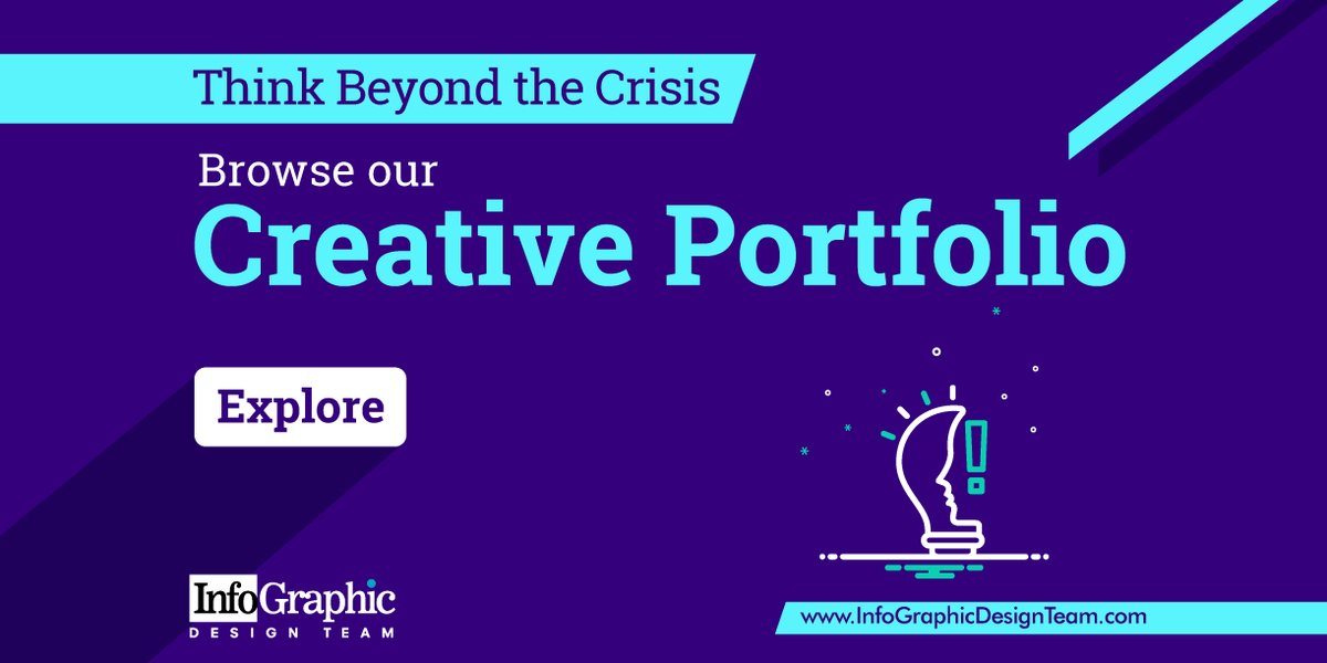 Keep your spirit high and think beyond COVID-19. Grab the opportunities for your brand that lies ahead and let our designs help you sail through!

Explore our Creative Portfolio -> bit.ly/3bGH7Lv

#Infographics #Branding #CreativePortfolio #InfographicDesignTeam