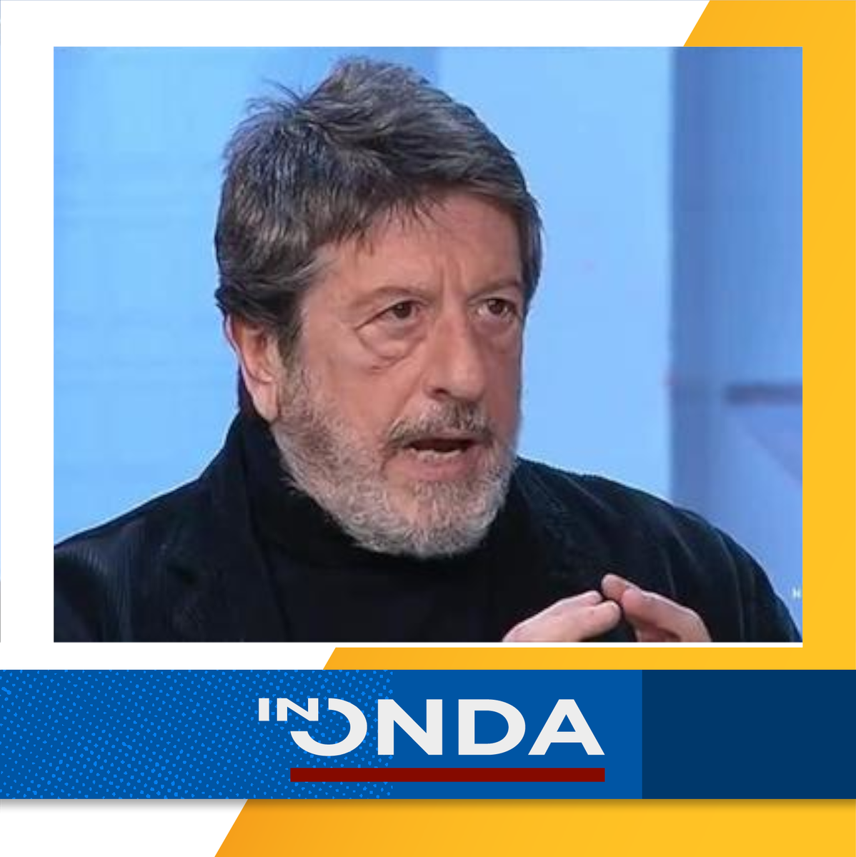 La7tv's tweet photo. Questa sera a @InOndaLa7: @andreapurgatori, @immagiuliani, Giancarlo De Cataldo e @enzoraisi

#la7 #inonda #inondala7 https://t.co/TzUPD6jE6W