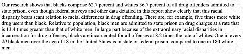 9/ After all the BLM outpourings from tobacco control activists, one might expect a flicker of self-awareness about how prohibitions play out. See Human Right Watch:United States - Punishment and Prejudice: Racial Disparities in the War on Drugs https://www.hrw.org/legacy/reports/2000/usa/index.htm