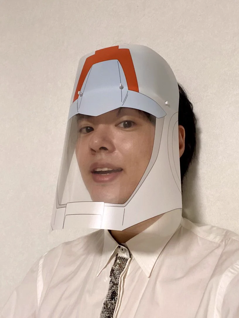 ガンダムカフェで配布しているフェイスシールドが素晴らしい！