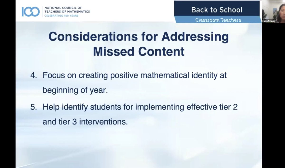 What Should Math Learning Look Like When We Get Back to School? nctm.org/online-learnin…