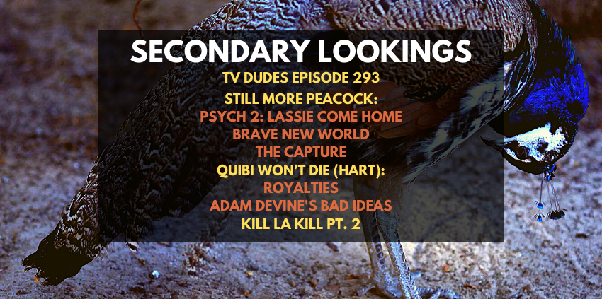 This week, it's time for a second look at 'Kill La Kill', at Peacock's 'Brave New World', 'The Capture', and 'Psych 2', plus... the return of Quibi Qorner! 'Die Hart' drew us back in, and Randy talks 'Doll' and 'Royalties'. Check it out!
thetvdudes.com/index.php/feat…