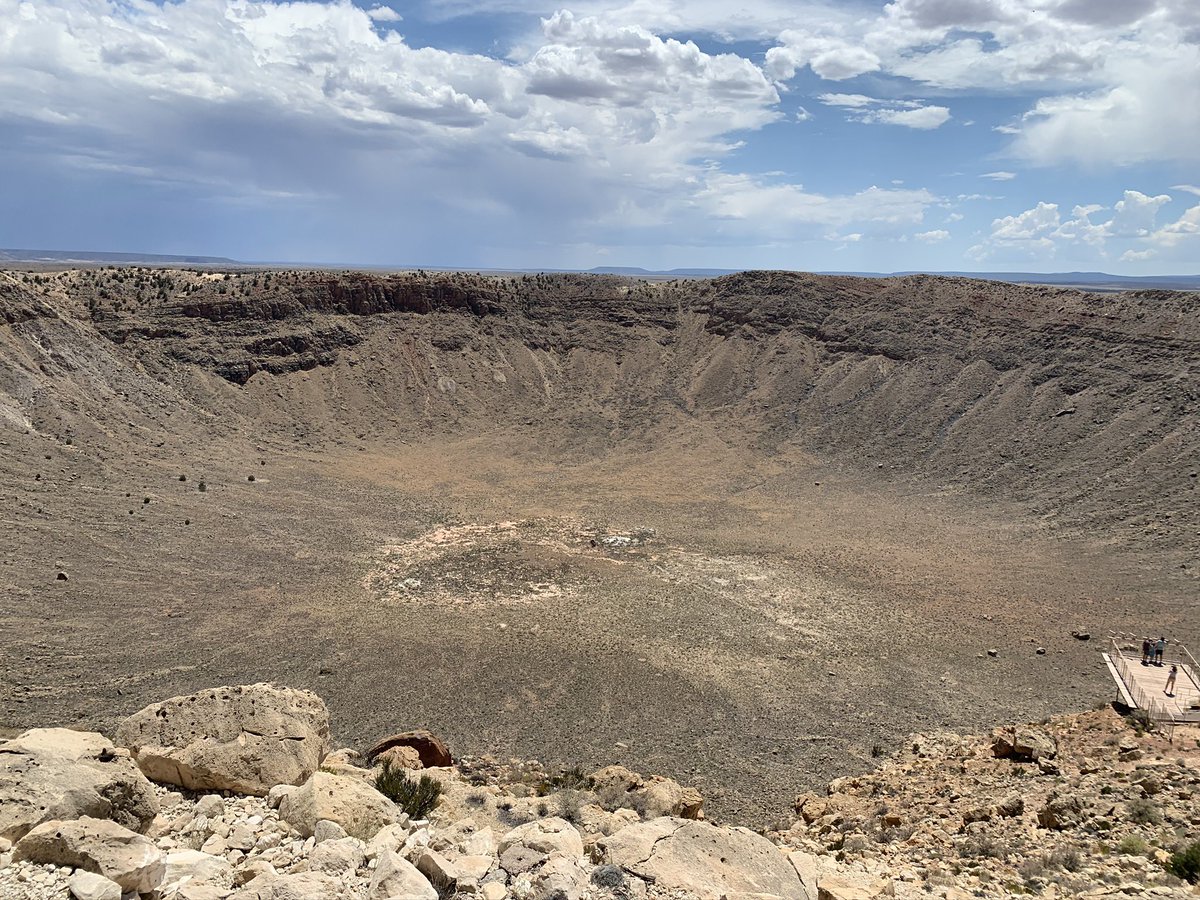 Meteor Crater! This was one of the more expensive attractions. It’s impressive but only has a few landings for viewing. Worth seeing once! – bei  Meteor Crater