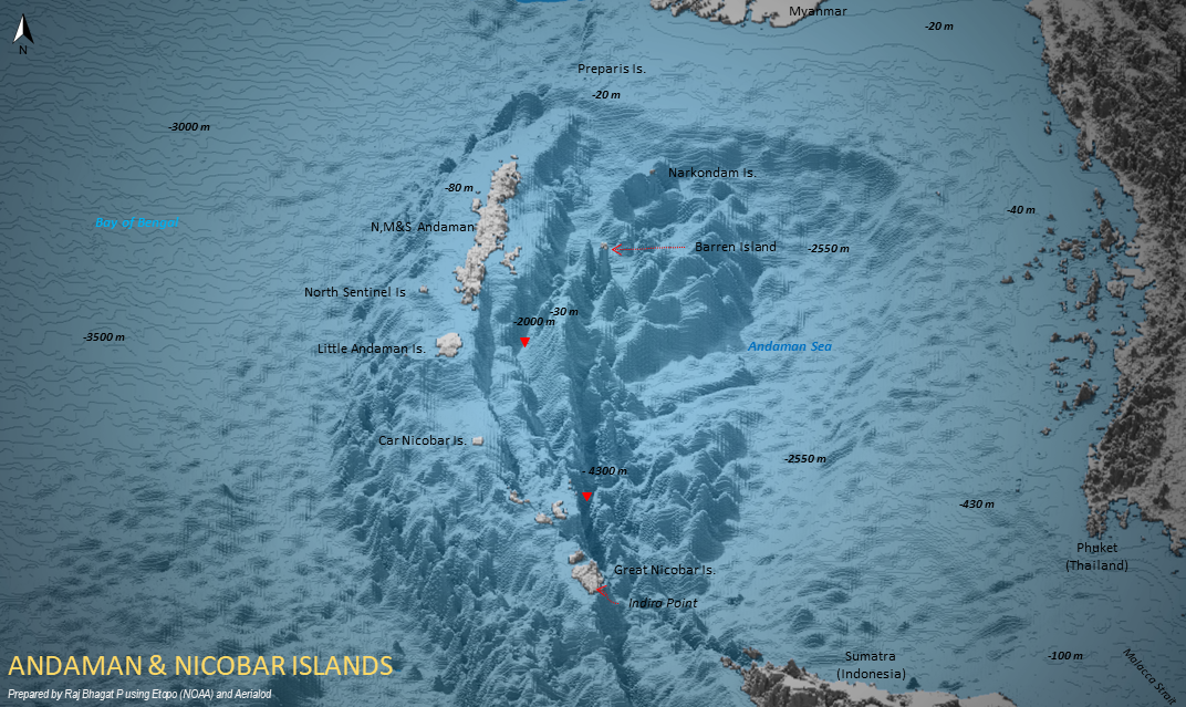  #Viz: Below the sea surface - Andaman and Nicobar IslandsBarren Island hosts India's only active volcano. The entire region is shaped by the plate movement and is prone to earthquakes..
