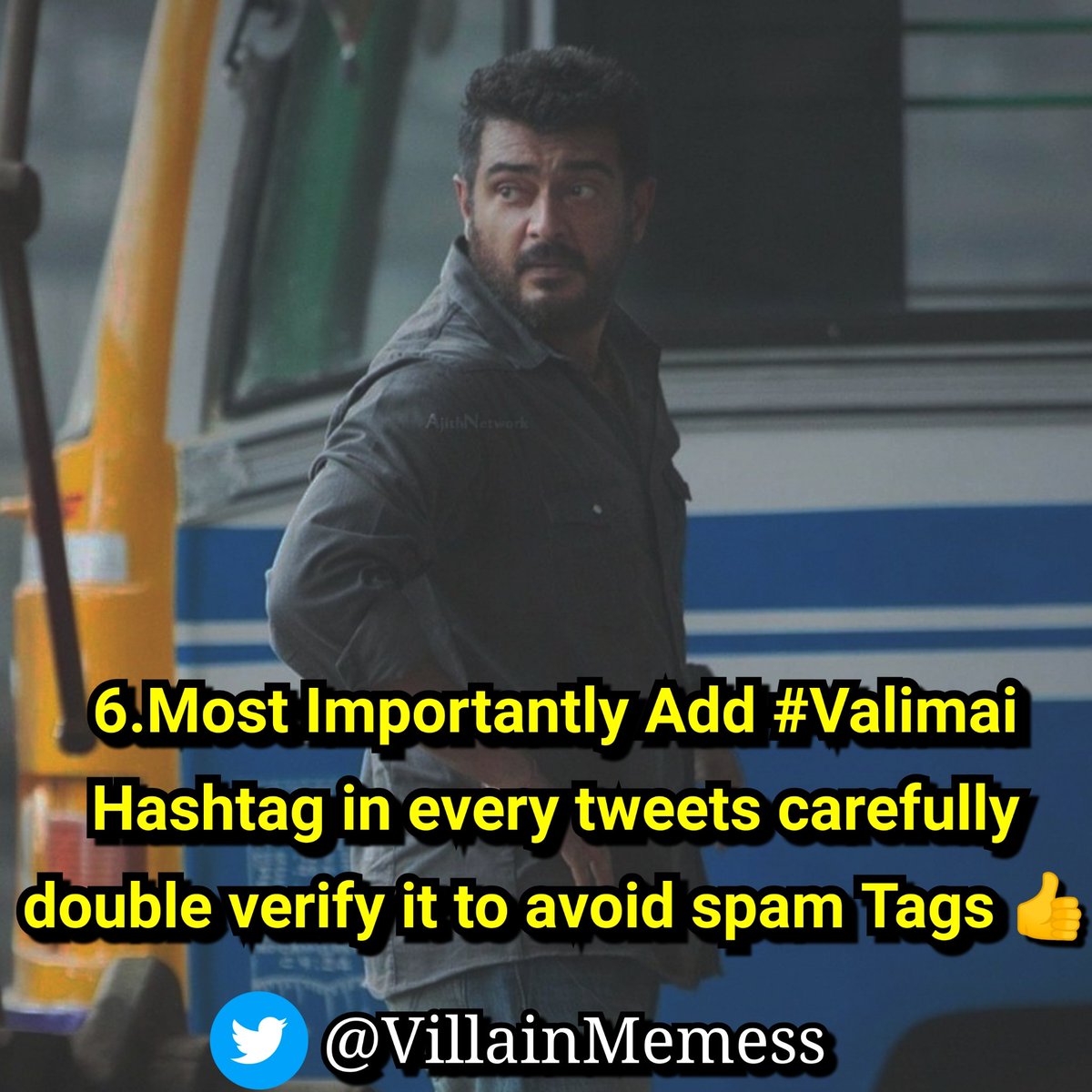 Avoid posting the videos.Instead of that use GIFs Don't u know how to schedule tweets ?Click the below link  https://twitter.com/Villainmemess/status/1287071309067718656?s=20 #Valimai #ThalaAjith.