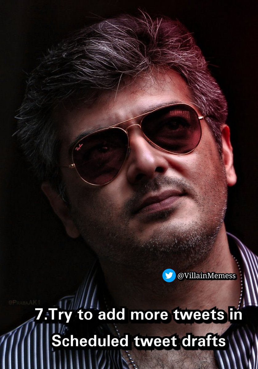 Avoid posting the videos.Instead of that use GIFs Don't u know how to schedule tweets ?Click the below link  https://twitter.com/Villainmemess/status/1287071309067718656?s=20 #Valimai #ThalaAjith.