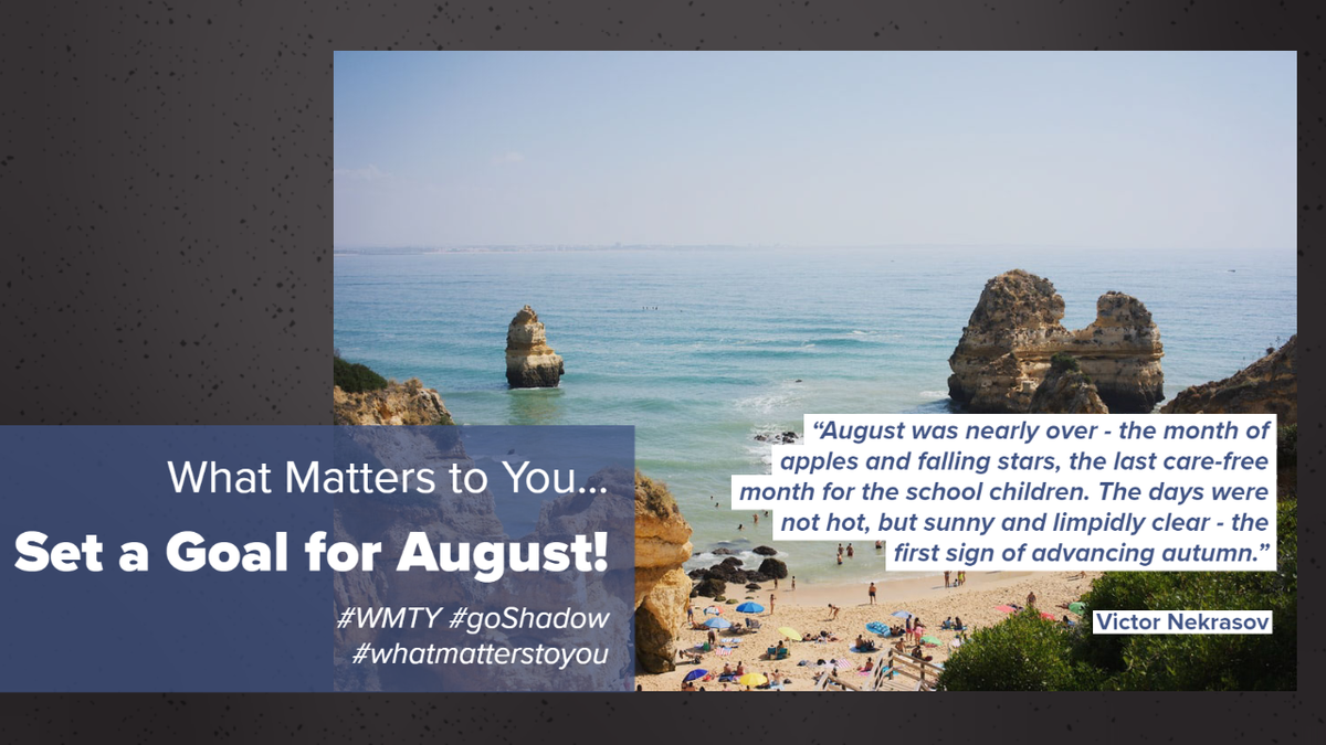 goShadow_now's tweet photo. Looking forward to a new month, what matters to you in your life? Make a plan to learn something, thank someone, or vacation somewhere to make sure you don’t miss What Matters to You!
#WMTY #goShadow #whatmatterstoyou https://t.co/gcnbUN0ifM