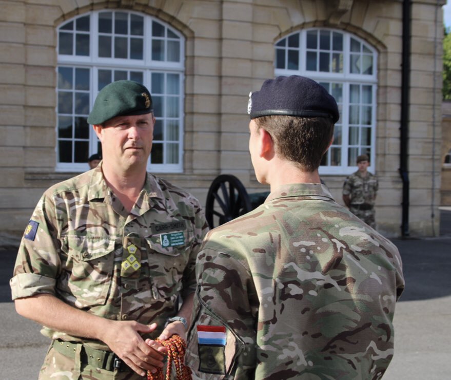 Brigadier James Carr-Smith (@armycomdrmasgp) on Twitter photo This week I announced the winner of the Sovereigns’ Banner Competition. Awarded to the best platoon in the intake, they will have the honour of trooping the Sovereigns’ Banner on the Sovereigns’ Parade later in the term. <a href="/RMASandhurst/">Royal Military Academy Sandhurst</a> #britisharmy #parade #armyconfidence This week I announced the winner of the Sovereigns’ Banner Competition. Awarded to the best platoon in the intake, they will have the honour of trooping the Sovereigns’ Banner on the Sovereigns’ Parade later in the term. <a href="/RMASandhurst/">Royal Military Academy Sandhurst</a> #britisharmy #parade #armyconfidence