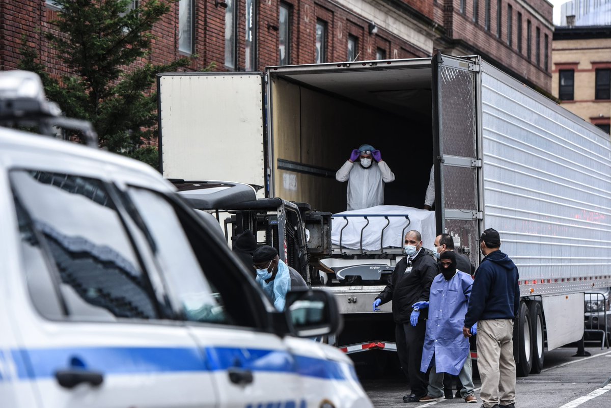 And as cities like New York experienced mass deaths, as refrigerated trucks were used to haul bodies, Trump and his cronies saw it as a political victory, another mark against "Blue States" and Democratic opponents.It was intentional. It was premeditated.6/