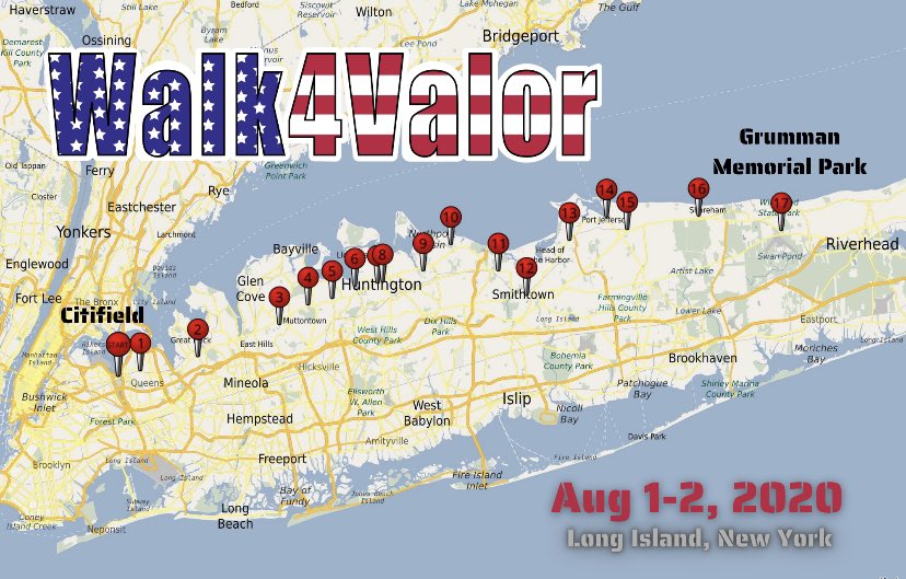 ActofValorAward's tweet photo. Tomorrow, we take our #Walk4Valor.
Major Chad Lennon will be hiking 66 miles to raise awareness for the veteran suicide epidemic.
YOU can walk with us by participating virtually, donating, or buying a t-shirt: https://t.co/UWqXKAHftl https://t.co/kUT7hvfnfI