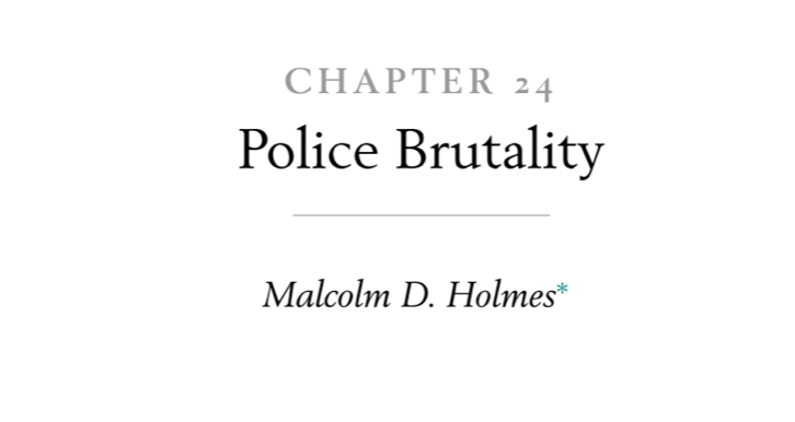 641/ "Police stereotypes of minority citizens, which conflate race and violent criminality, parallel those of the larger society and may be continuously reinforced by selective personal experience and departmental folklore."