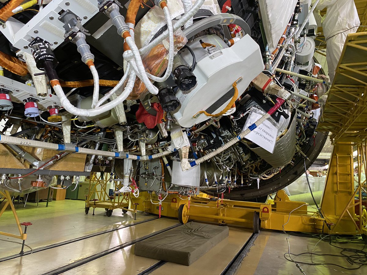 This module has a long story. Originally, it was build in 1990s as a backup for the Zarya (FGB) module, then became the laboratory module. It should have been launched in 2007, but due to the lack of funding and some technical problems it is still on Earth.