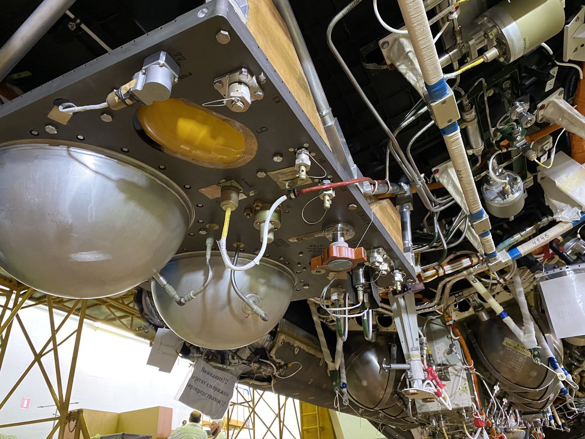 This module has a long story. Originally, it was build in 1990s as a backup for the Zarya (FGB) module, then became the laboratory module. It should have been launched in 2007, but due to the lack of funding and some technical problems it is still on Earth.