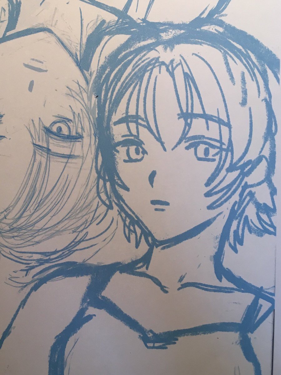 下書きで顔あんま描かない方が絶対ペン入れでうまくいくなという話で盛り上がったけど 三日月ランプのイラスト