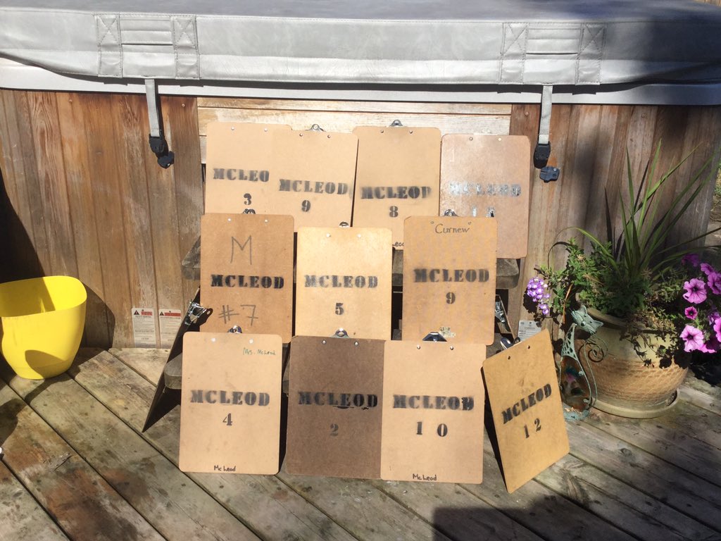 12 down another 18to go! To allow 1 m of social distancing for the 30 students in my class we are going to need to do a lot of work outside.