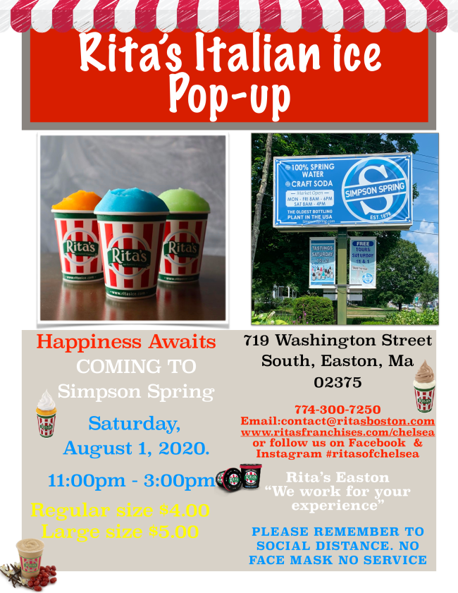 SimpsonSpringCo's tweet image. Italian Ice Pop Up this Saturday! conta.cc/30bO9FC