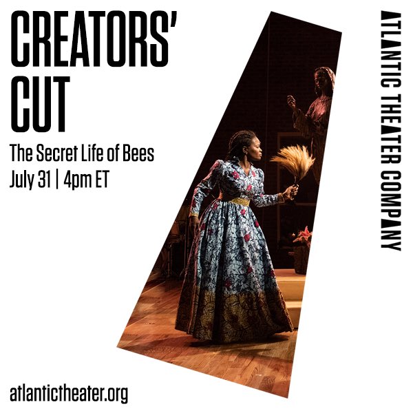 AtlanticTheater's tweet photo. #LivewithAtlantic with the #SecretLifeofBeesATC team (@Lynnbrooklyn @TheDuncanSheik, Susan Birkenhead &amp; Sam Gold) today at 4pm! See you there? 🐝 https://t.co/IHnl8xS6AI