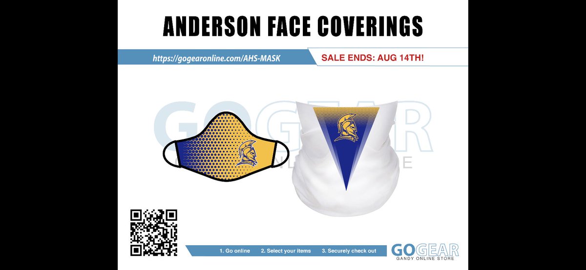 Store is open.  Please help support the Anderson Softball program.
gogearonline.com/AHS-MASK