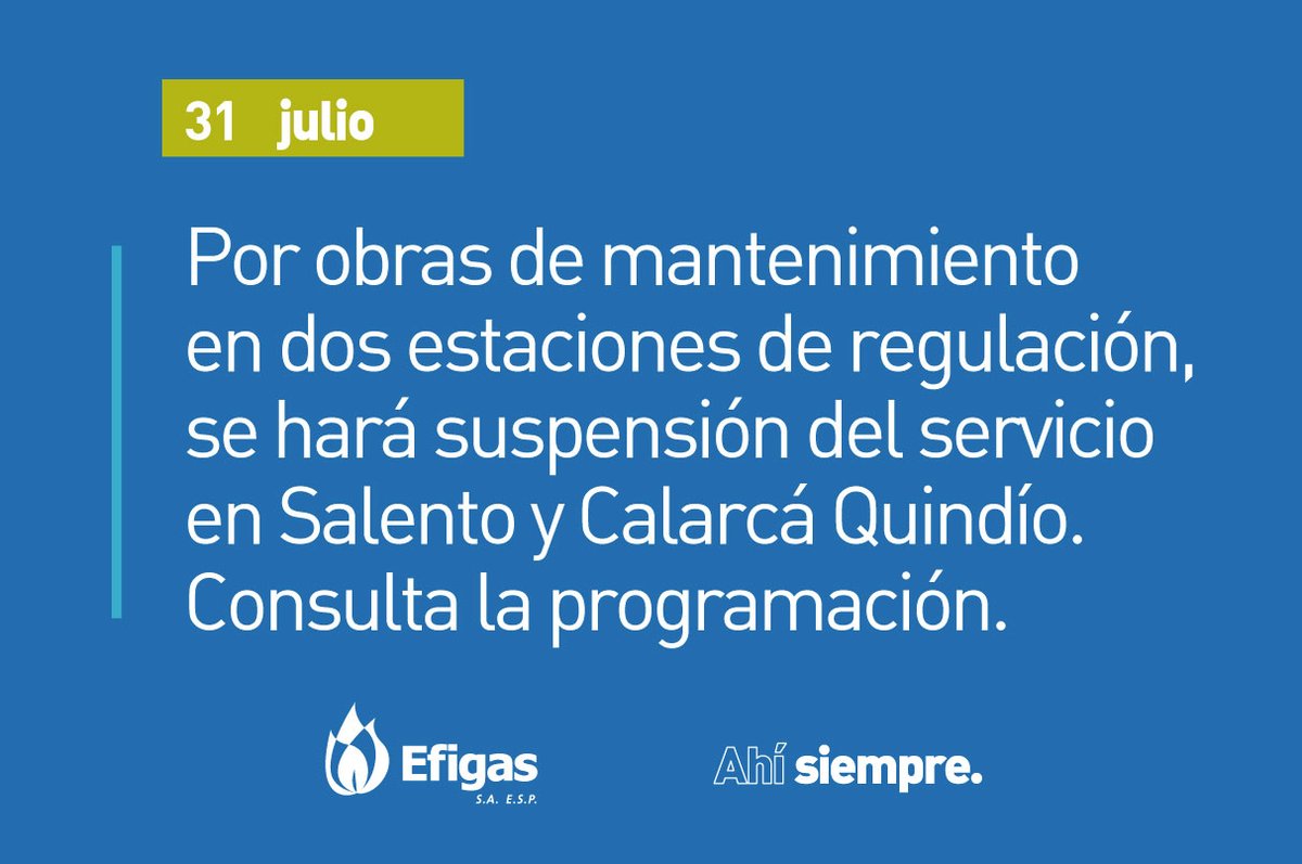 efigas_oficial's tweet photo. #ComunicadoDePrensa #EFIGAS 31 Julio
#MeCuidoParaCuidar
👉🏻 Encuéntralo en https://t.co/EBZjOqoxUY
#Efigas #AhíSiempre https://t.co/qMfSWyAEdY