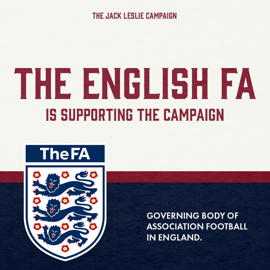 The Football Association  @FA is supportive of our campaign!