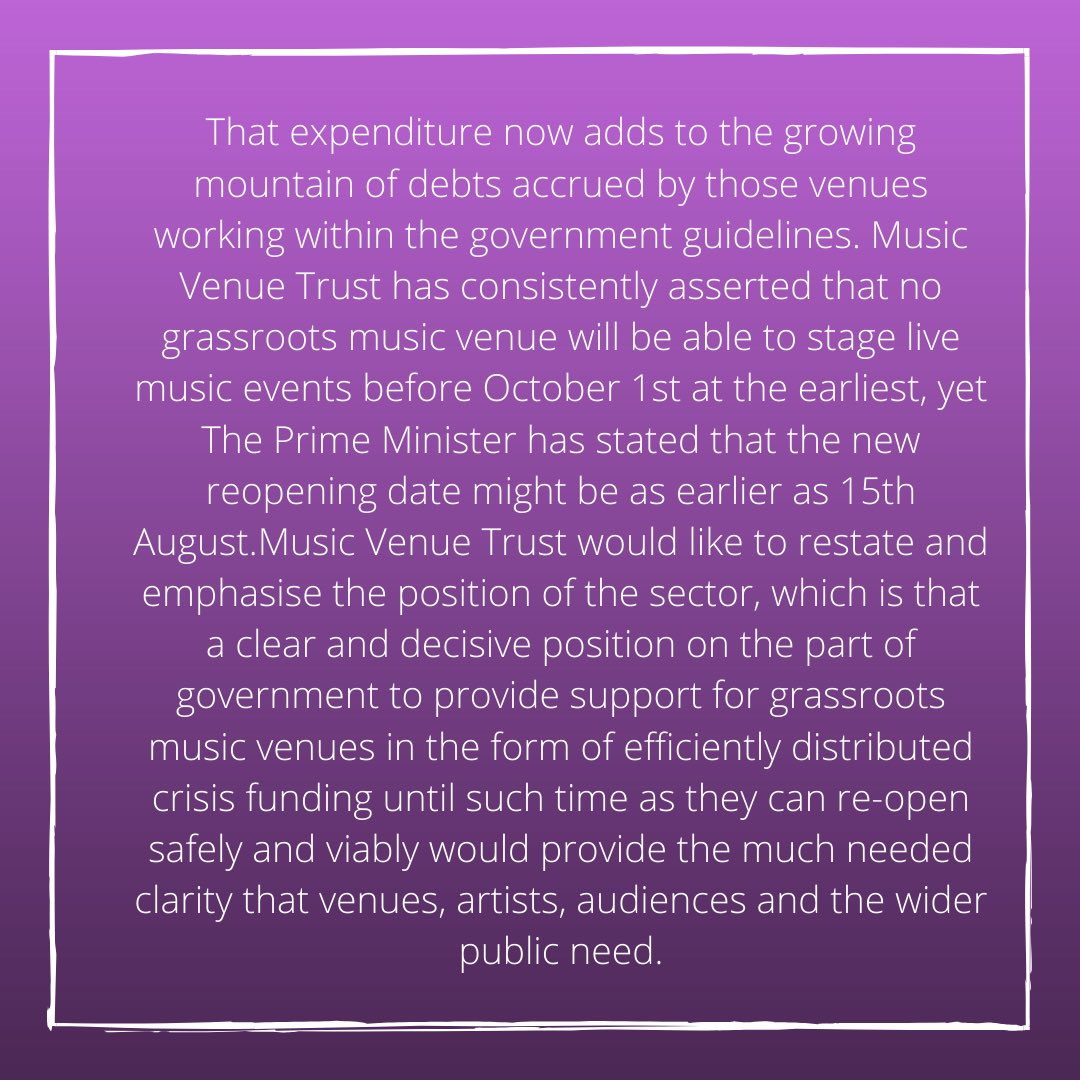 Music Venue Trust tweet media