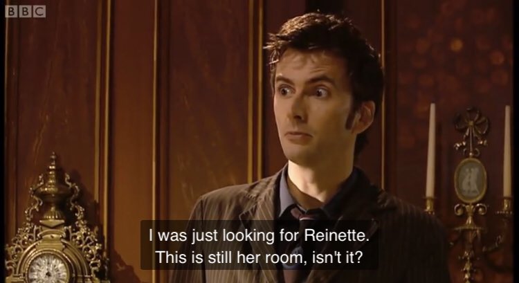 Lets start simple shall we? When The Doctor met Reinette for the first time she’s a kid. He knows that time is different when goes to her the second time but it only took five or ten minutes for him. How is it possible that he falls in love with her practically immediately?