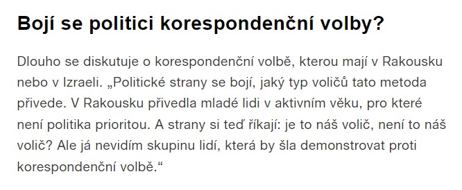 Poslední skaut™ (@posledniskaut) on Twitter photo Bohumil Pečinka na <a href="/CRoDvojka/">Český rozhlas Dvojka</a>: Politici se bojí, jaký typ voličů by jim korespondenční volby přinesly.
dvojka.rozhlas.cz/bohumil-pecink… Bohumil Pečinka na <a href="/CRoDvojka/">Český rozhlas Dvojka</a>: Politici se bojí, jaký typ voličů by jim korespondenční volby přinesly.
dvojka.rozhlas.cz/bohumil-pecink…