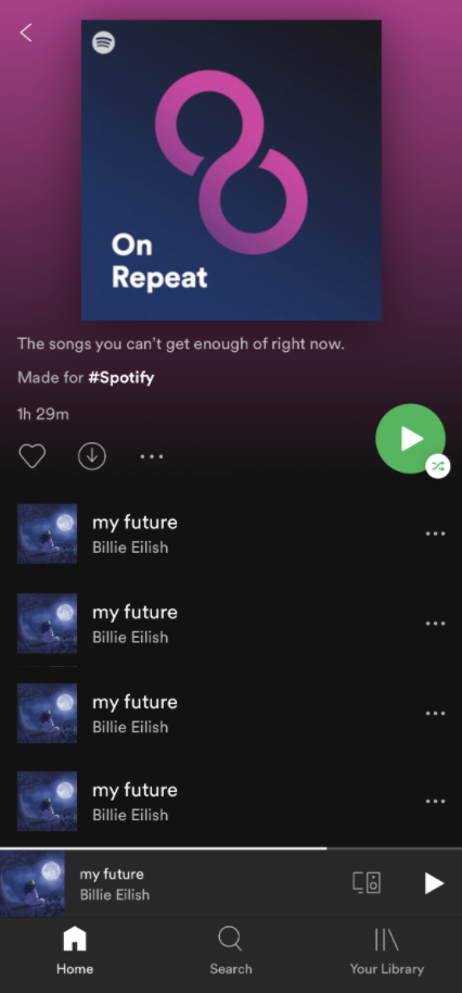 Spotify on Twitter: "1. Open your 2. Search for "on repeat". Post the songs. 4. Let judge you. https://t.co/3W3Du3YRzQ" / Twitter