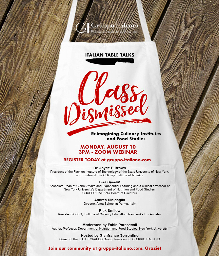 GruppoItaliano1's tweet photo. ITALIAN TABLE TALKS / Chapter 10:  “CLASS DISMISSED” - https://t.co/e07jr4lkA3
Reimagining Culinary Institutes and Food Studies
 #gruppoitalianousa #nyu #fit #culinaryinstitute #alma #culinaryeducation #foodstudies #italiantabletalks https://t.co/iffk9JFWhl