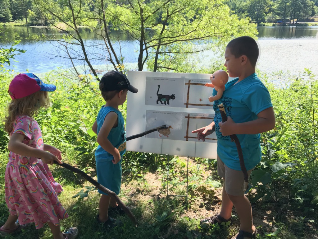 ValuingChildren's tweet photo. The Very Busy Spider StoryWalk at Silver Lake in Athol @MassEarlyEdCare @trust4kids #NorthQuabbin https://t.co/LcBXgPulc0