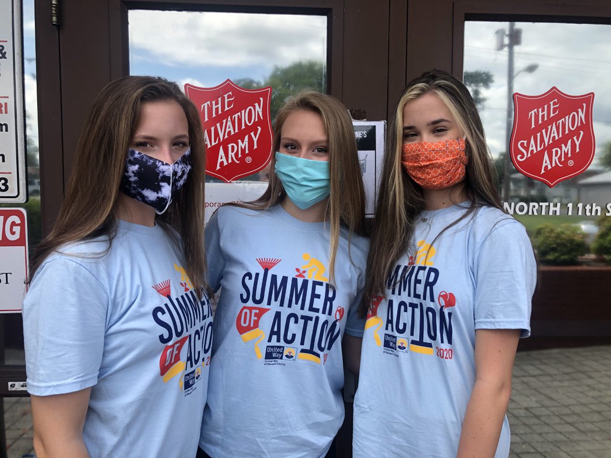 Super teens Sarah Kate and Mary Elizabeth Edmondson and Ashlyn Copland prepared frozen soups and casseroles for The Salvation Army during United Way's Summer of Action.  Thank you girls for making a difference.  #UWOECsummerofaction  #makingadifference