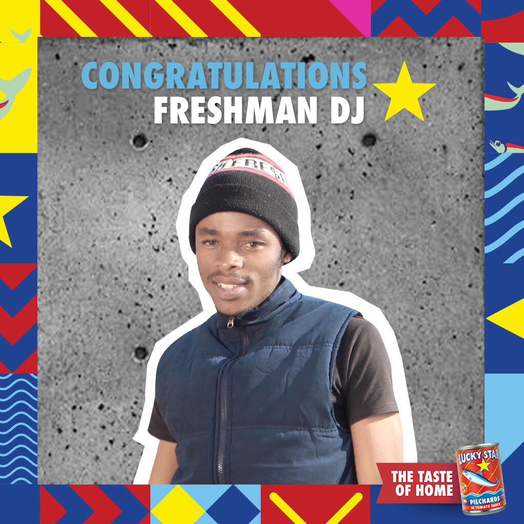 Yfm's tweet photo. Artists have sent in their original tracks to stand a chance to walk away with R20 000 cash.

Our 5th and final finalist Ronald Malele celebrates South Africa’s uniqueness and is 1 of 5 finalists. 

Vote &amp; WIN R1500 courtesy of @luckystarsa! https://t.co/049Cc5bN2T