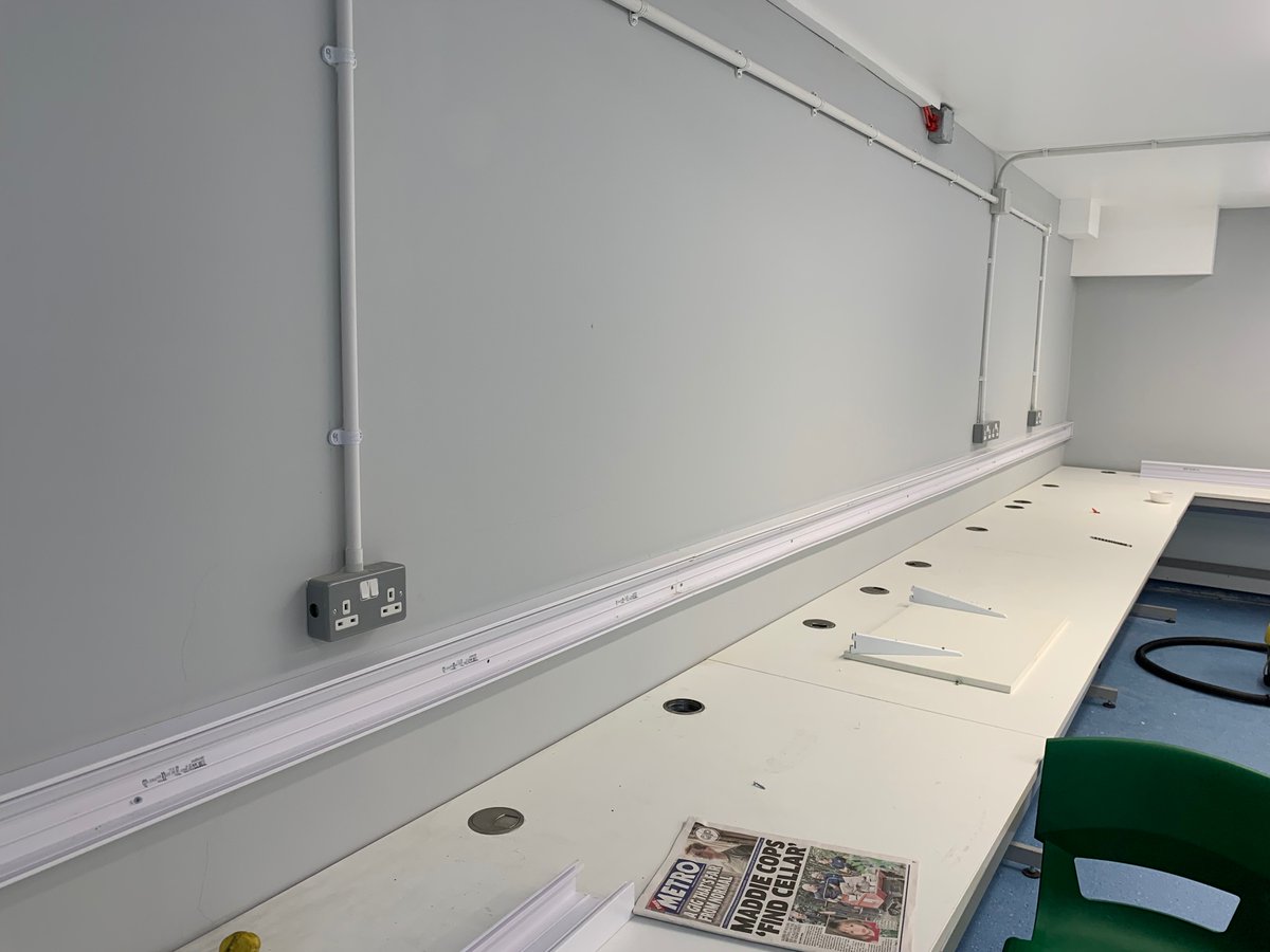 CampionElectric's tweet photo. Leytonstone School Power & data installs underway to accommodate new I.T suites @LeytonstoneSch @MTufflex @MarcoCableMan @DeligoOfficial #schools #electricians #Sparks #electrics #installs #caretakers #siteservices #FacilitiesManagement #socketoutlets #240v @3BM_UK @strictlyed https://t.co/I9HwXrFsEg