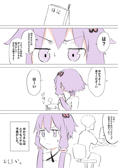 ゆかりさんリセット
おまけ 