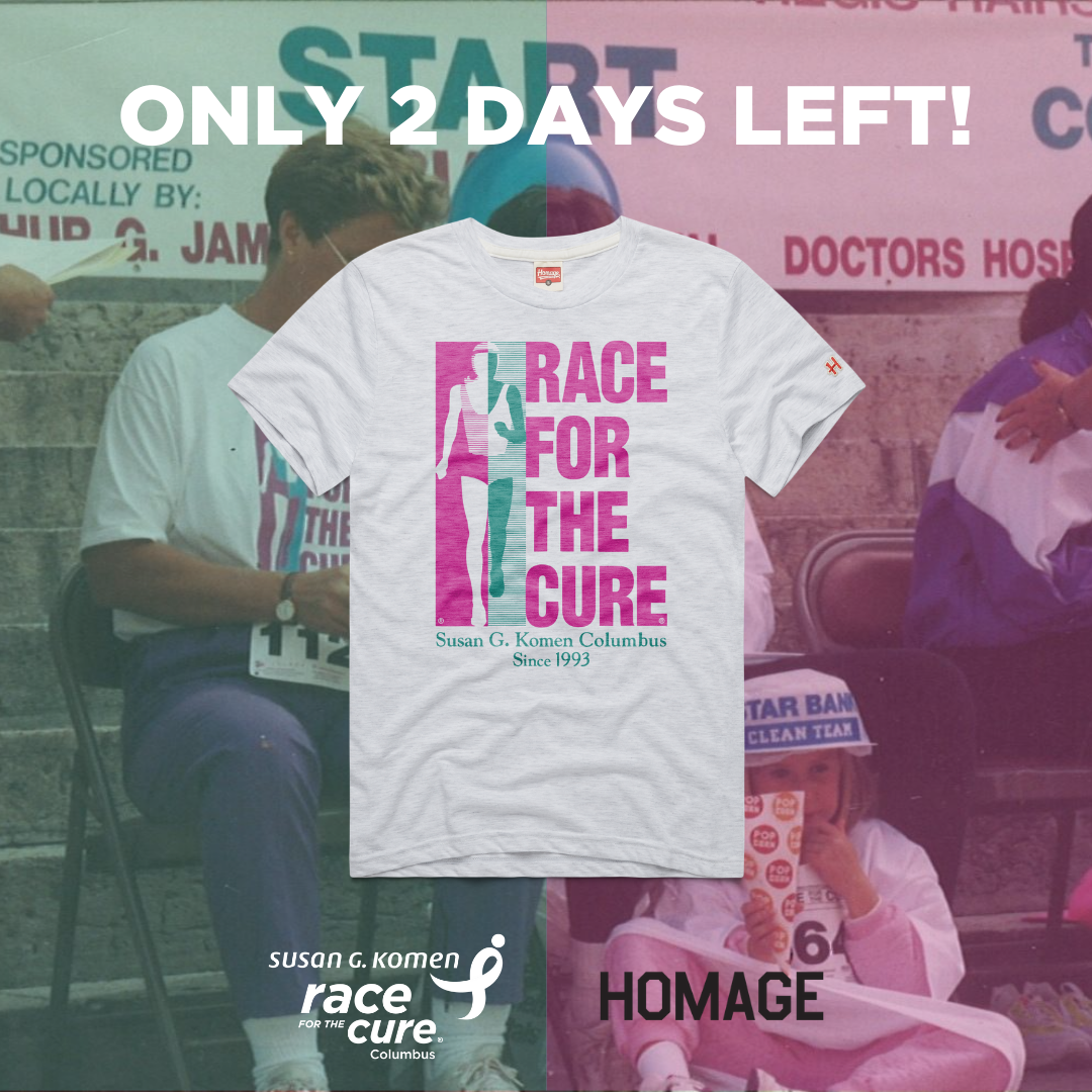 KomenColumbus's tweet photo. There are 2 days left to earn your Homage t-shirt! If you’re unable to participate in our virtual race this year, you can still earn a Homage t-shirt!
Learn How! >> https://t.co/WqaUQg1R4F
#CbusRFTC https://t.co/v8qsUlWIjN