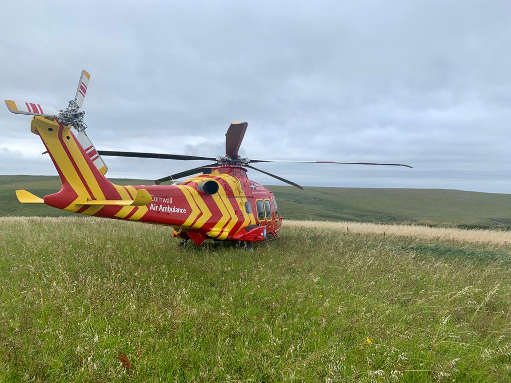 Out on a call out at Polly Joke earlier #missions #Newquay #Cornwall