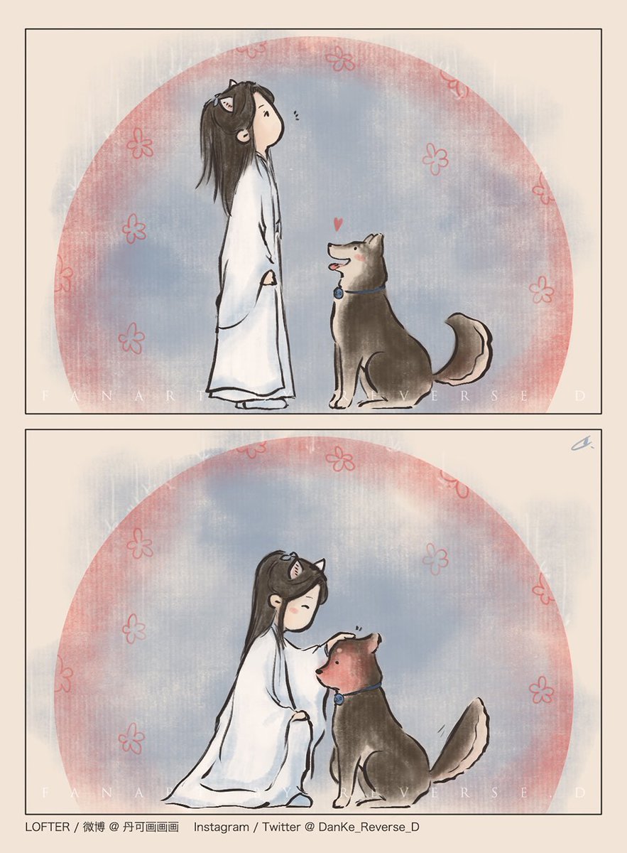 DanKe_Reverse_D's tweet photo. [#DanKe_1Cat3Dogs] 12-Umbrella ☔️
1.0: Shizun, umbrella! 😖
2.0: Wanning, as a dog I’m too short to hold umbrella for you, but I can still shelter you from the rain.☺️
0.5: My queen, I’m your umbrella. 😎
#huskyandhiswhitecatshizun #erha #二哈和他的白猫师尊 #燃晚 #丹可_一猫三狗 https://t.co/RKecFMuBno