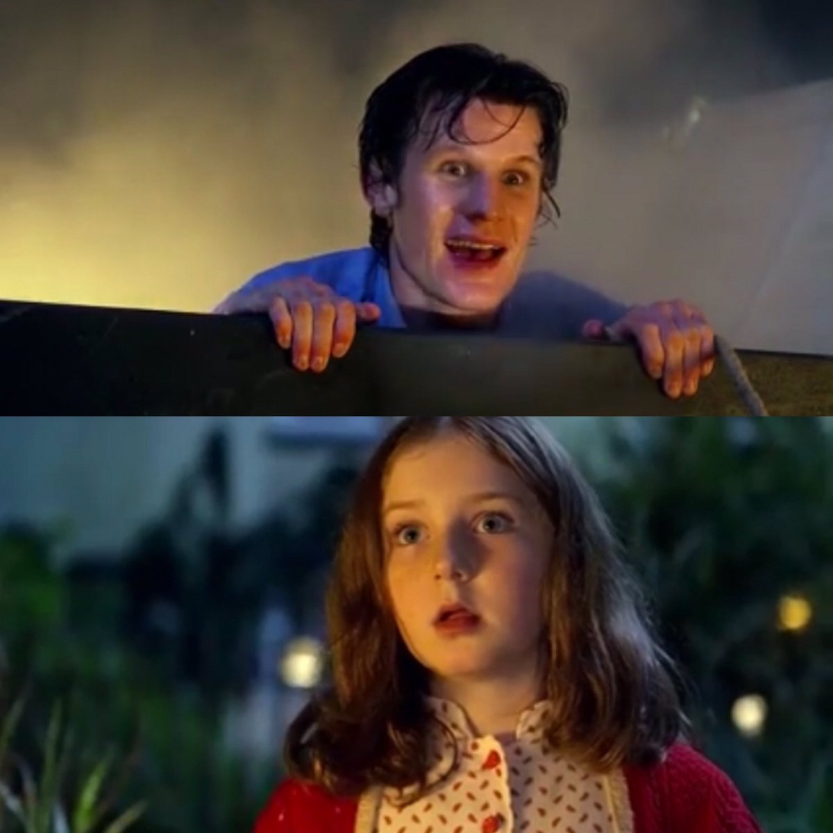 Now, I’m not saying he’s not finding her attractive but if you think he fell in love with her after that he saw her all grown up, then even Eleven should had been in love with Amy, right? Since for him has been five minutes as well when he saw her as a kid and then as an adult.