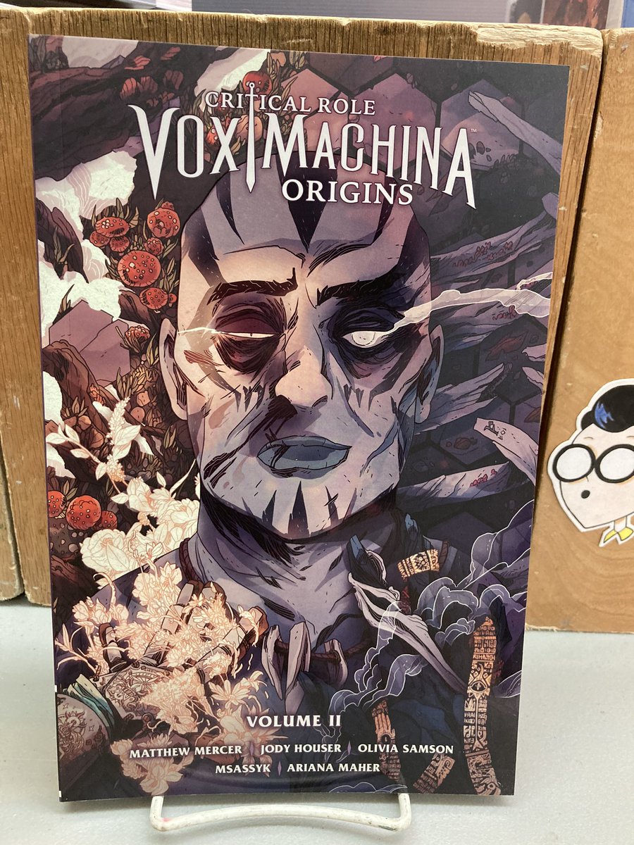strangeadventrz's tweet photo. Now in paperback! The collection of #criticalrolevoxmachina volume 2 is on sale this week from #matthewmercer, #jodyhouser, #oliviasamson, #msassyk, #arianamaher, &amp; #darkhorsecomics! #criticalrole #readmorecomics https://t.co/Uso2N6Dezx