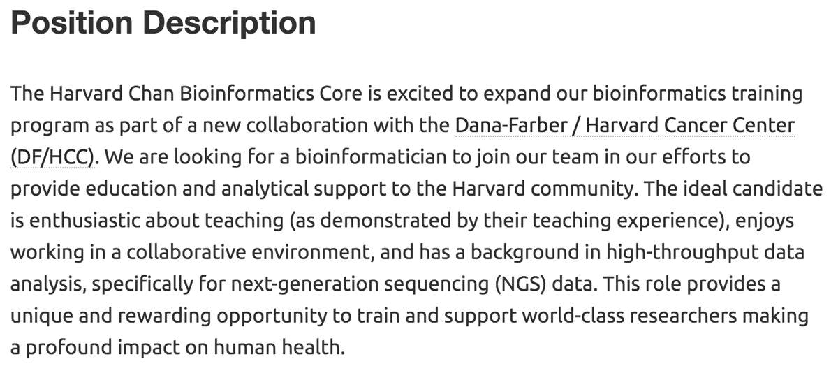 bioinfocore's tweet photo. Bioinformatics folks, do you know someone interested in NGS data analysis and teaching? We have a job opening for that person! 

They can apply at https://t.co/GHT6dcziJG. 

 #jobs #bioinformatics #teaching #openscience #Boston https://t.co/XMABxuX1tg