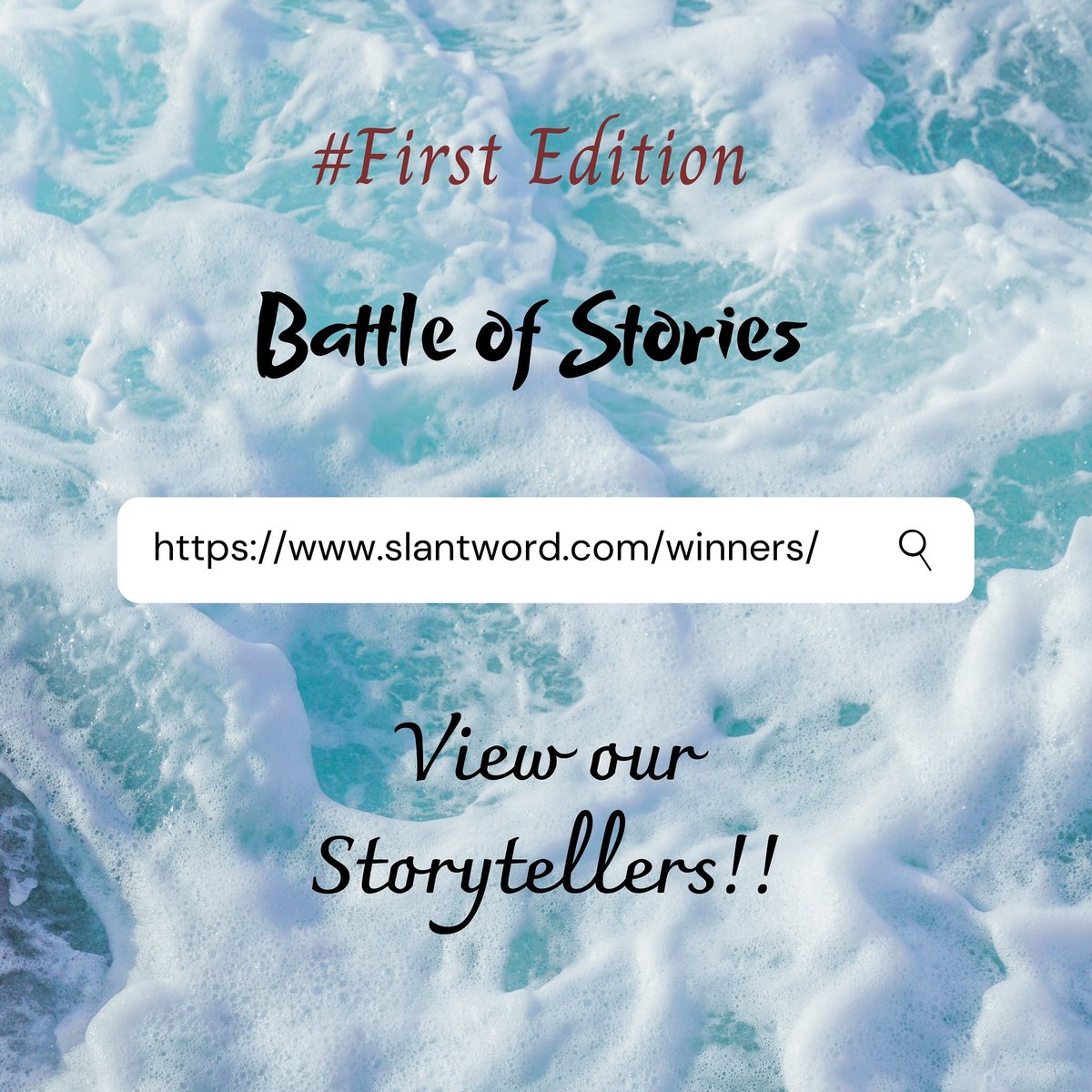 slantword's tweet photo. We're out with the winners of the first edition of Battle of stories. Know who are they, visit the website (link in bio)
#slantword #Slantstories #BattleOfStories
#instawrite #Writers #writingcommunity #writersofig #writersofinstagram #bookstagram #shortstorywriter #storytelling https://t.co/3LoDKwlPLY
