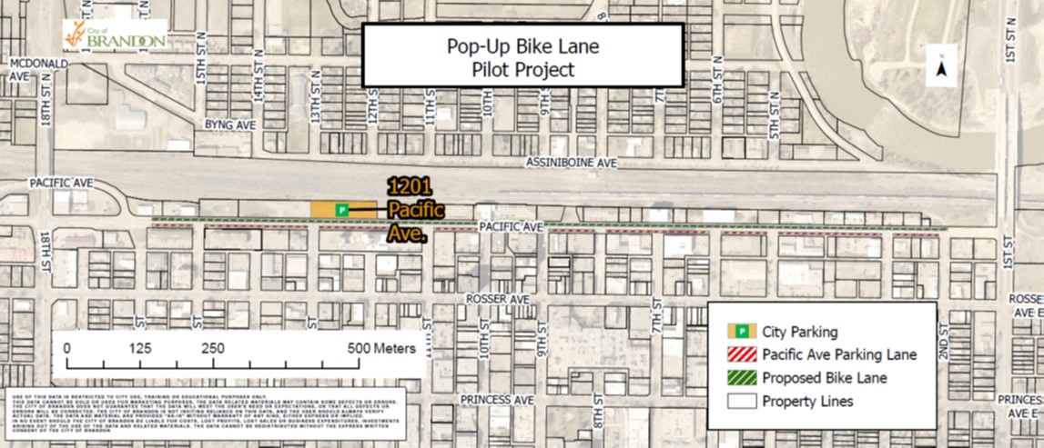 cont'd: From Brandon/Manitoba  via  @CityBrandon : Cyclists of  #BdnMb, be sure to check out the pop-up bike lane coming soon to Pacific Ave, 1st to 18th St!  https://www.brandon.ca/public-notices-details?var=5951