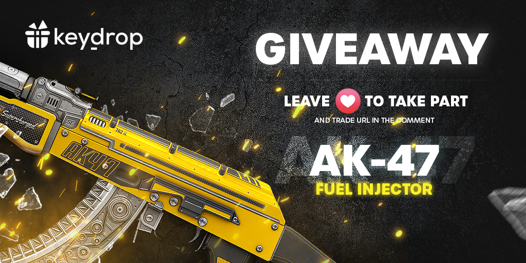 keydropcom's tweet photo. 🔥 Giveaway on AK-47 | Fuel Injector! 🎁

👊Just leave ❤️ under the post!
🌟 Follow us!
🏆 Retweet!

⏰ Results on Monday (03.08.2020) at 3:00 pm!
#keydrop #keydropcom #keydroppl #csgo #csgoskins #csgoskin #csgogiveaway #giveaway #csgocases #csgocase #csgocommunity #csgoesport https://t.co/nxs70gbG5Q