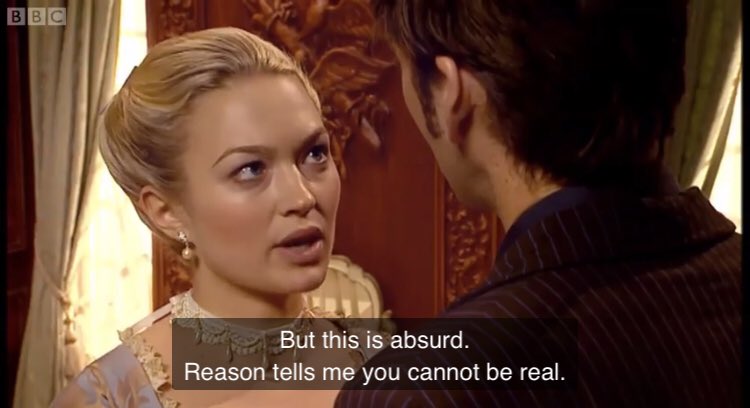 This again when he said “you never want to listen to reason” I believe she thought, “okay, so I’ll stop, and I’ll follow my heart, ‘cause clearly he’s pushing me not to listen to my brain because he’s feeling the same”