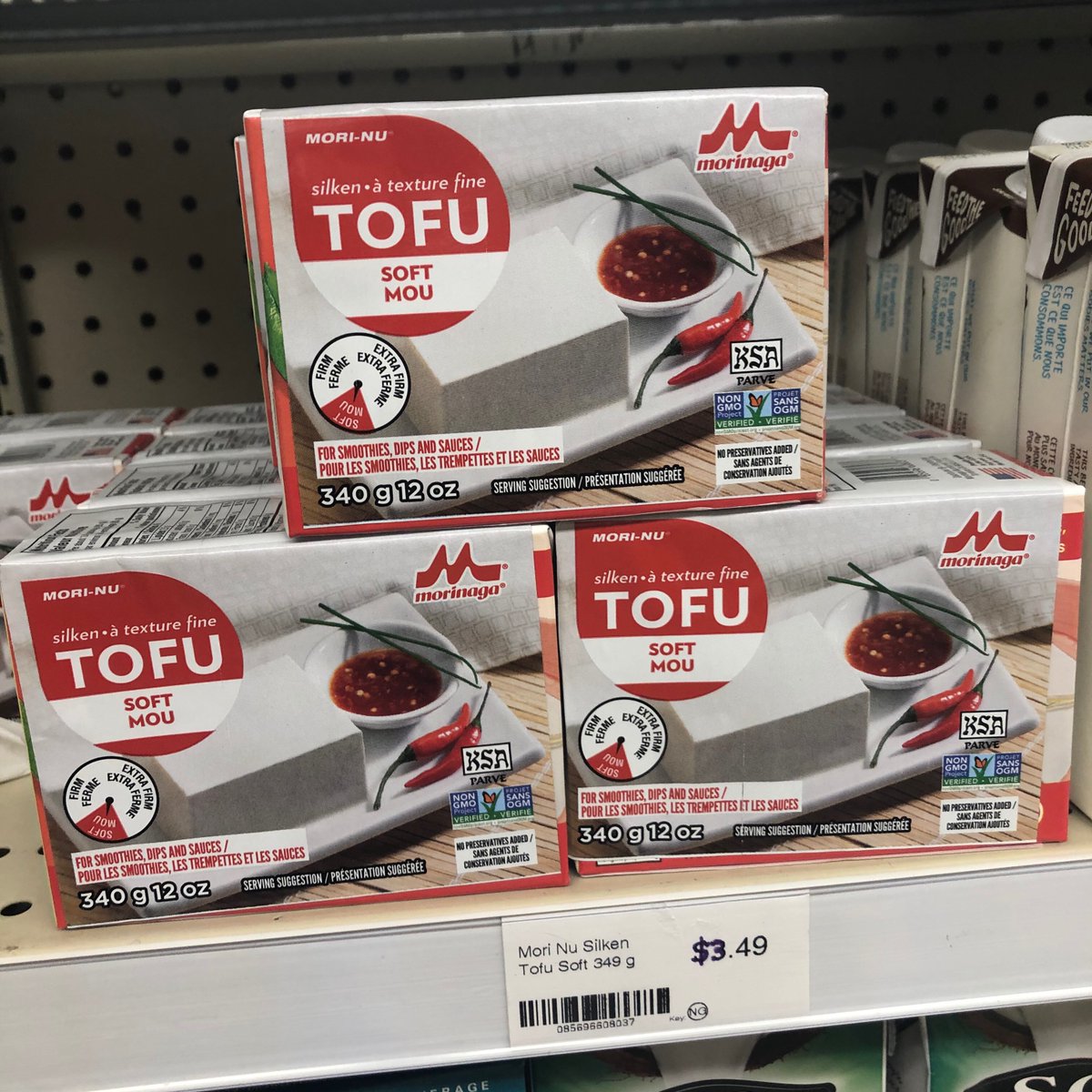 gentlerainstore's tweet photo. Wow, it’s FINALLY back! It always feels good to be reunited with our old favs. Mori-Nu silken tofu can be found in the section with the nut milks. Use it for smoothies, dips, sauces and much more! https://t.co/yL4sRDxHP0