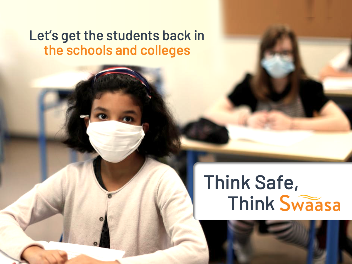 Still thinking of waiting for herd immunity?
Well, try the easy way to start the schools and universities with Swaasa's monitoring mechanism. Return to schools with safety.

#schools #education #children #obesity #learning #covid #reopen #ai #tech #covid19 #corona #covid