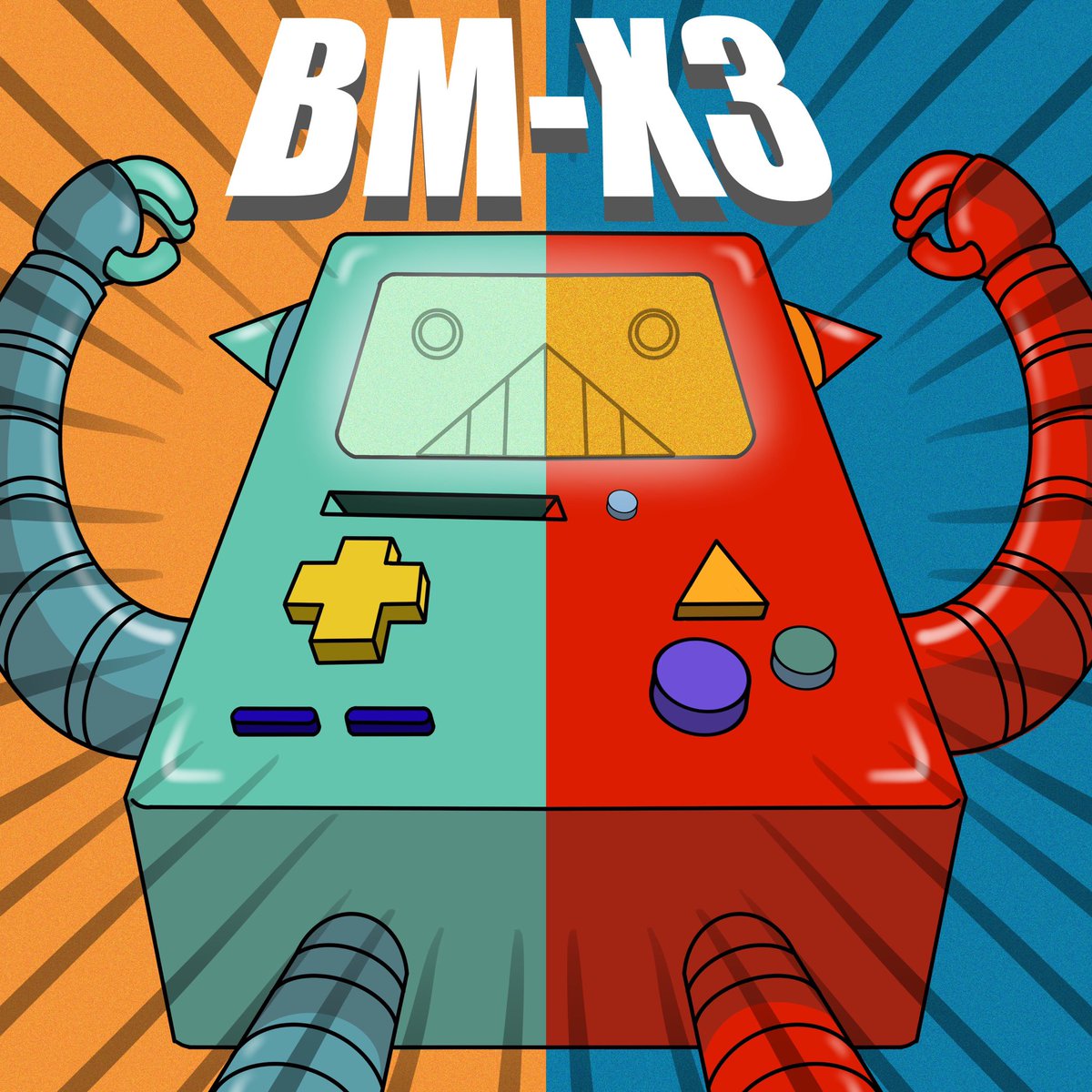 kapitan_kuwago's tweet photo. BM-X3 (BMO vs BX3) #bx3 #bigbadbot #bmo #adventuretime https://t.co/sip71NwY2W
