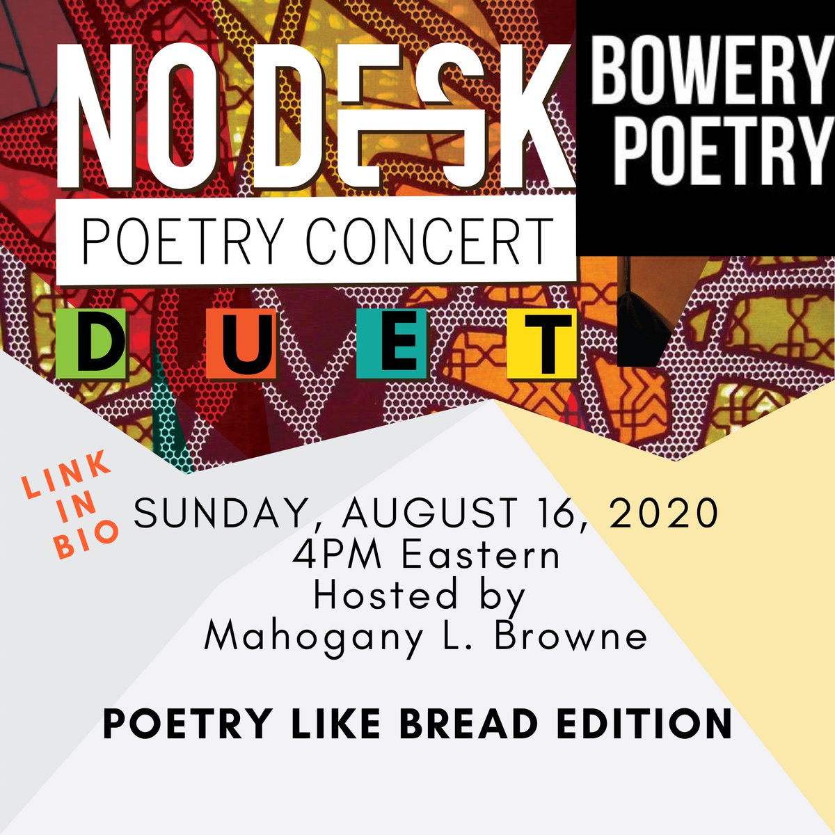 Rattapallax Poetry Like Bread Edition W Mobrowne Indran Amirthanayagam Cerothstein Jeffrey Cyphers Wright Guy Boyd Alex Caldiero Jonathan Wells Aprilyee Aug 16 4pm T Co Yquaihlcjk Exchangealumni Partnersamerica
